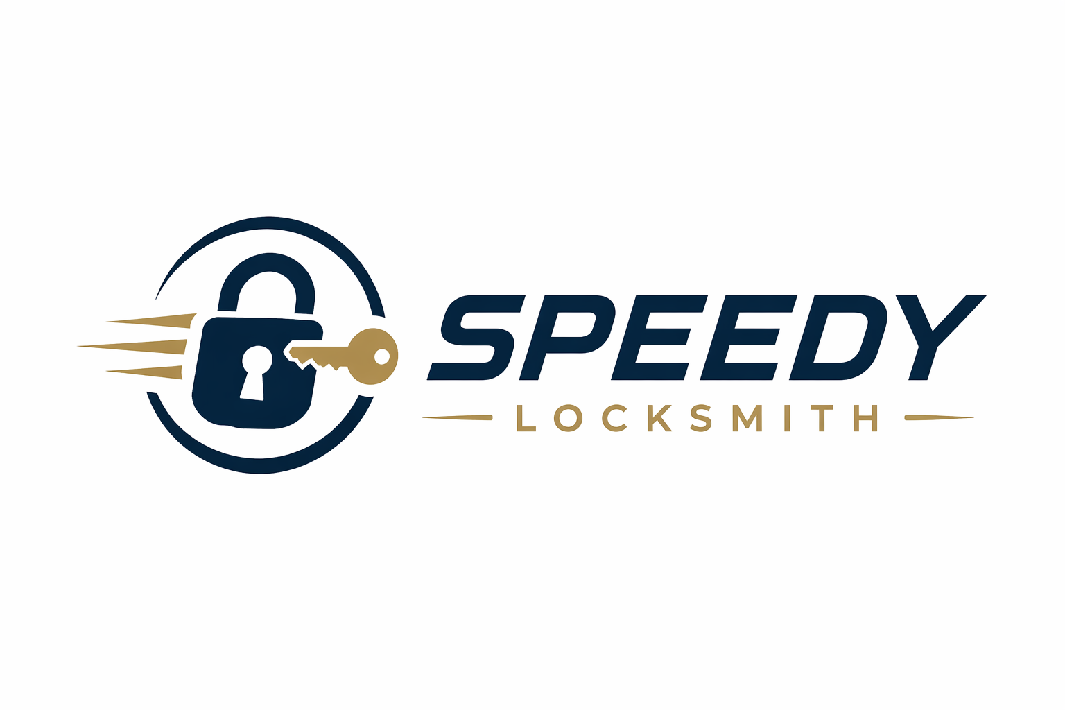 speedy locksmith logo design